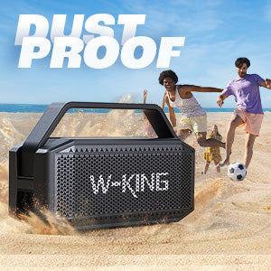 W-KING D9-1 100W Peak 60W RMS Deep Bass Bluetooth Speaker, IPX6 Portable Waterproof Loud Bluetooth Speakers Wireless with Subwoofer