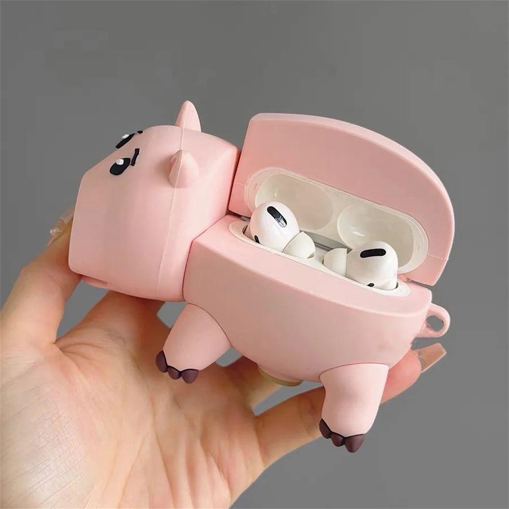 Kawaii Toy Cartoon Headphone Case Silicone Shockproof Cover for Apple Airpods 4 Airpods Pro3 Pro2 4 Earphone Case with Charm Cov
