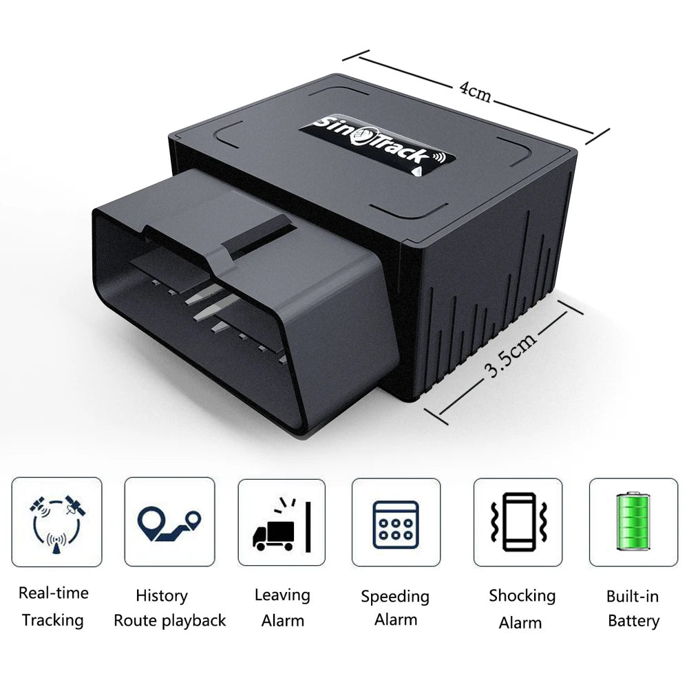 SinoTrack 4G Mini OBD II GPS Tracker ST-902L Built-in Battery 16PIN Interface Device for Car Anti-Theft With Free APP