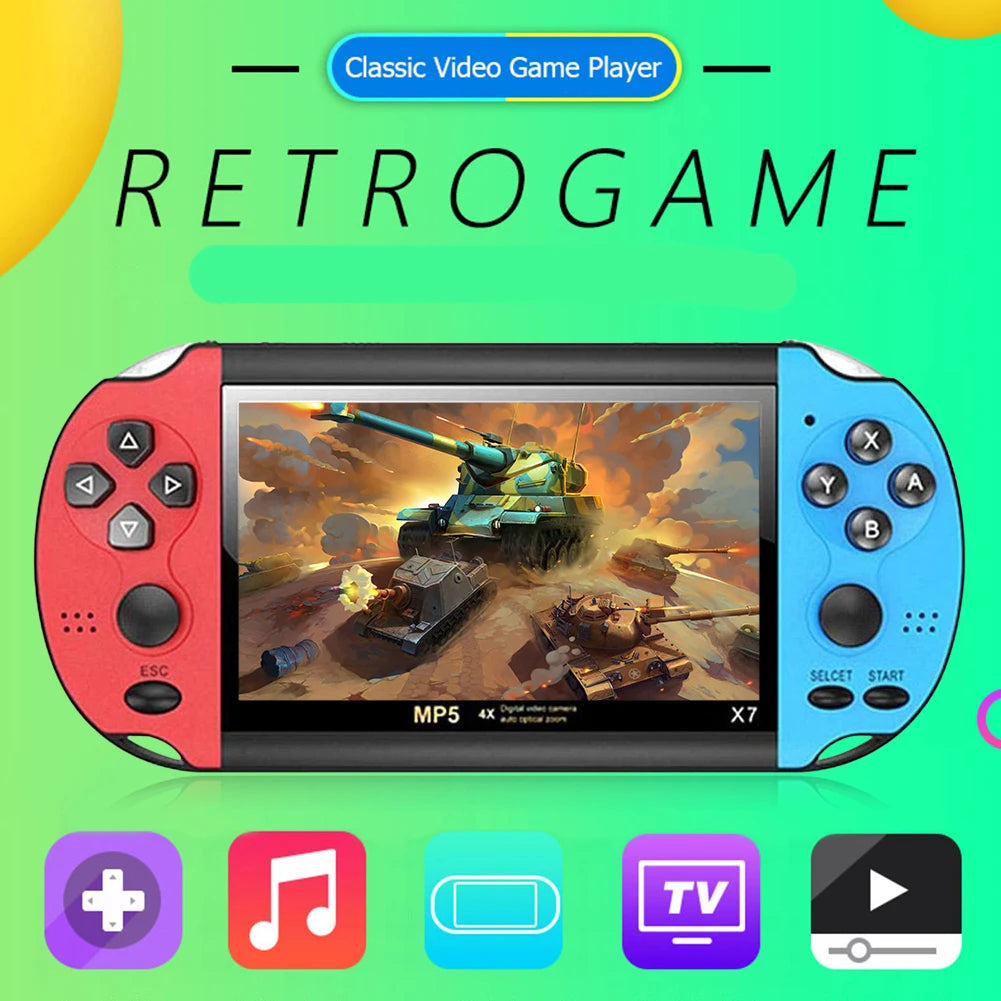 Gaming Portable Handheld Retro Video Game Console Player Portatil Mini Arcade Videogames for Hand Held Family Pocket Retrogaming