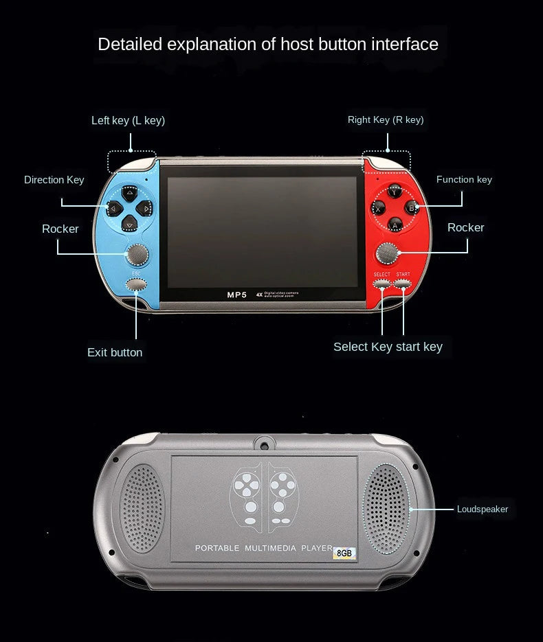 Gaming Portable Handheld Retro Video Game Console Player Portatil Mini Arcade Videogames for Hand Held Family Pocket Retrogaming