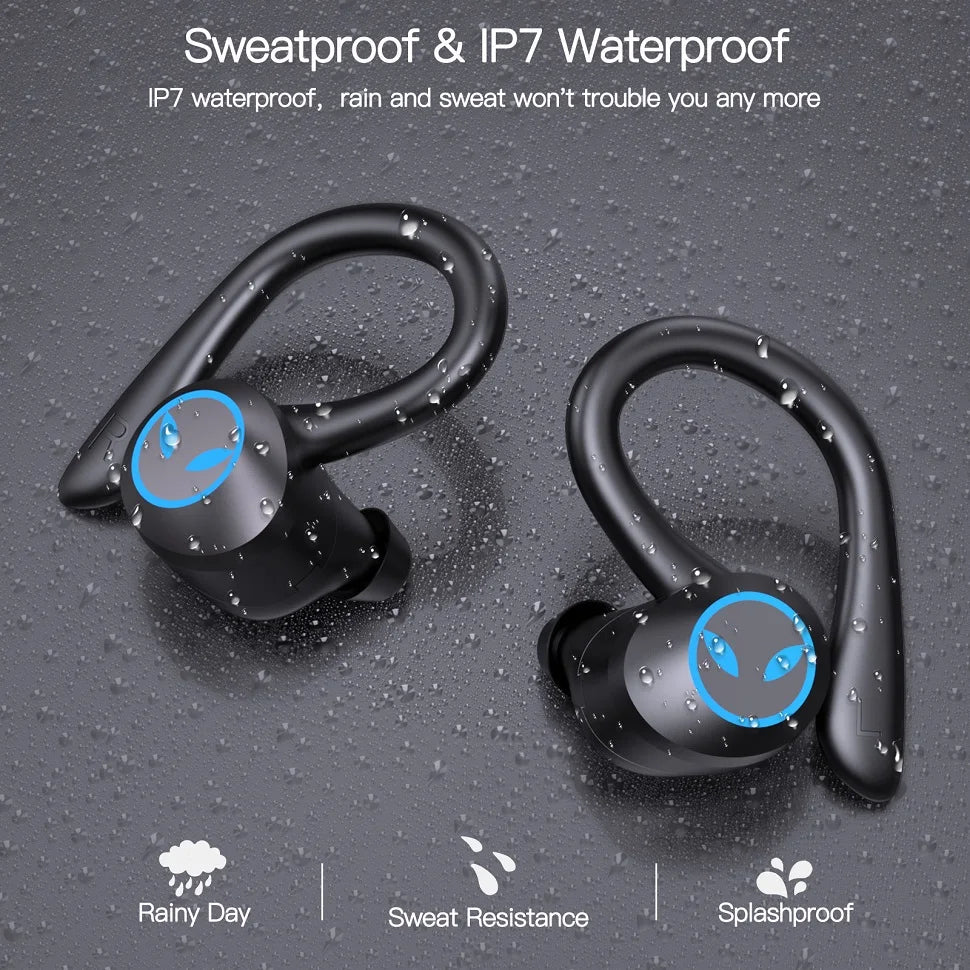 TWS Wireless Earphones Bluetooth-compatible 5.4 Headphones IPX7 Waterproof Earbuds LED Display HD Stereo Mic for Xiaomi iPhone