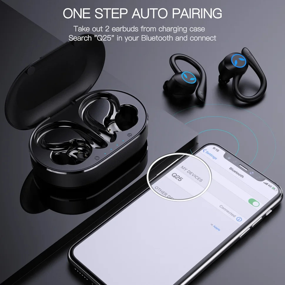 TWS Wireless Earphones Bluetooth-compatible 5.4 Headphones IPX7 Waterproof Earbuds LED Display HD Stereo Mic for Xiaomi iPhone