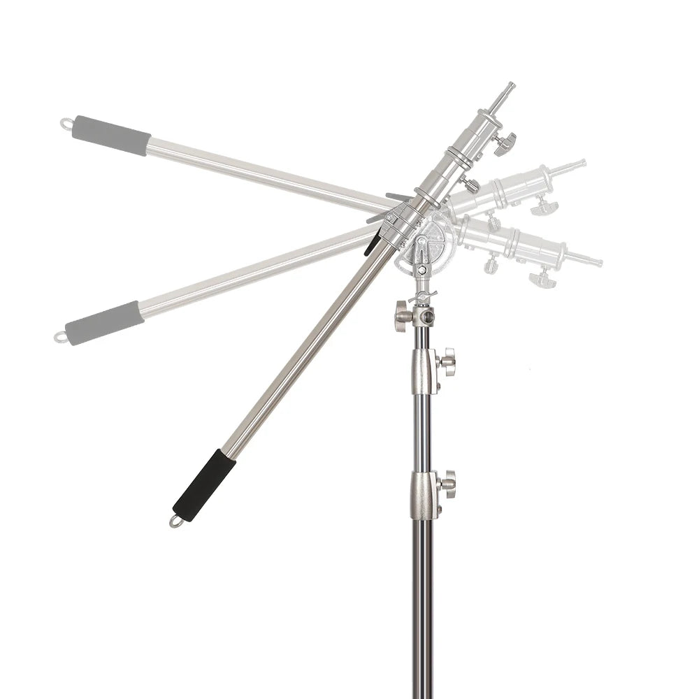 2/2.9M Tripod Super Stable Big Tripod Foldable Light Stand Lifting Frame Wheels Photography Softbox Photo Studio Stainless Steel
