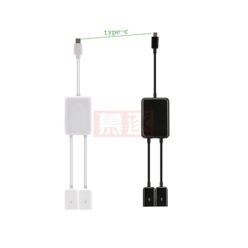 Hot! neue Design Hohe Qualität Portable USB 3.1 Typ C USB-C Dual 2 Port Hub Adapter Für PC Laptop Tablet BK