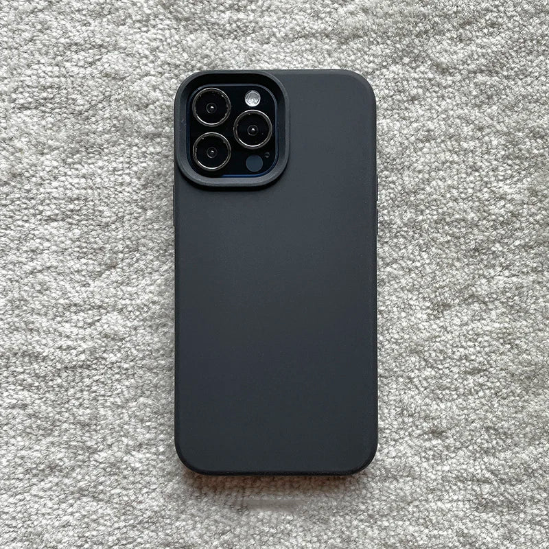 Official Candy Color Silicone Case for iPhone 17 18Pro Max 18 Pro 15 16 14 13 12 13mini Camera Lens Protective Bumper Back Cover