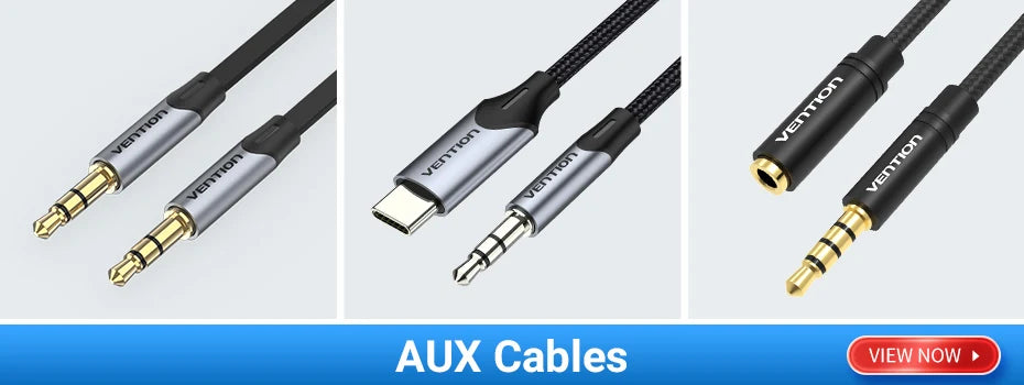Vention Jack 3.5 Audio Cable Jack 3.5mm Male to Male Speaker Aux Cable for iPhone Samsung Headphone Xiaomi Car Audio Aux Cord