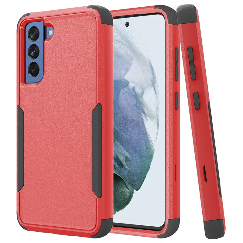 For Samsung Galaxy S21 FE S22 Plus S23 S24 Ultra 3 Layer Armor Hybrid Shockproof Case for A12 A32 A52 A52S A13 A33 A53 A14 A54