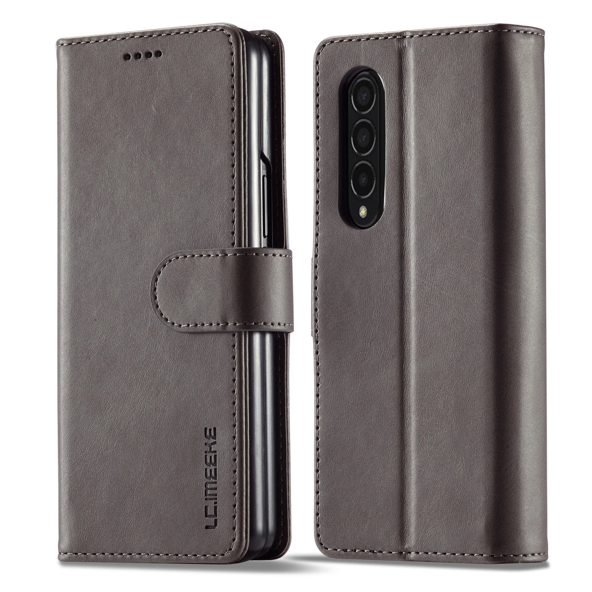 Flip Cards Solt Leather Case For Samsung Galaxy Z Fold 7 6 5 4 3 5G Card Pocket Folding Cover Wallet Book Bag Fold5 Purse Coque