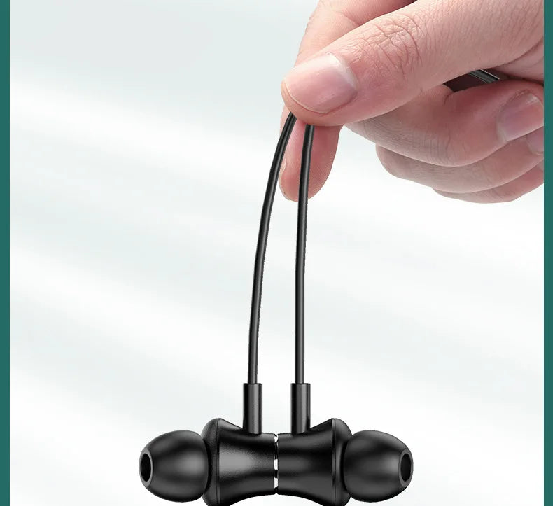 EARDECO 200 Hour Playback Bluetooth Headphone Bass Wireless Headphones Neckband Earphone with Mic Sport Music Headset Stereo