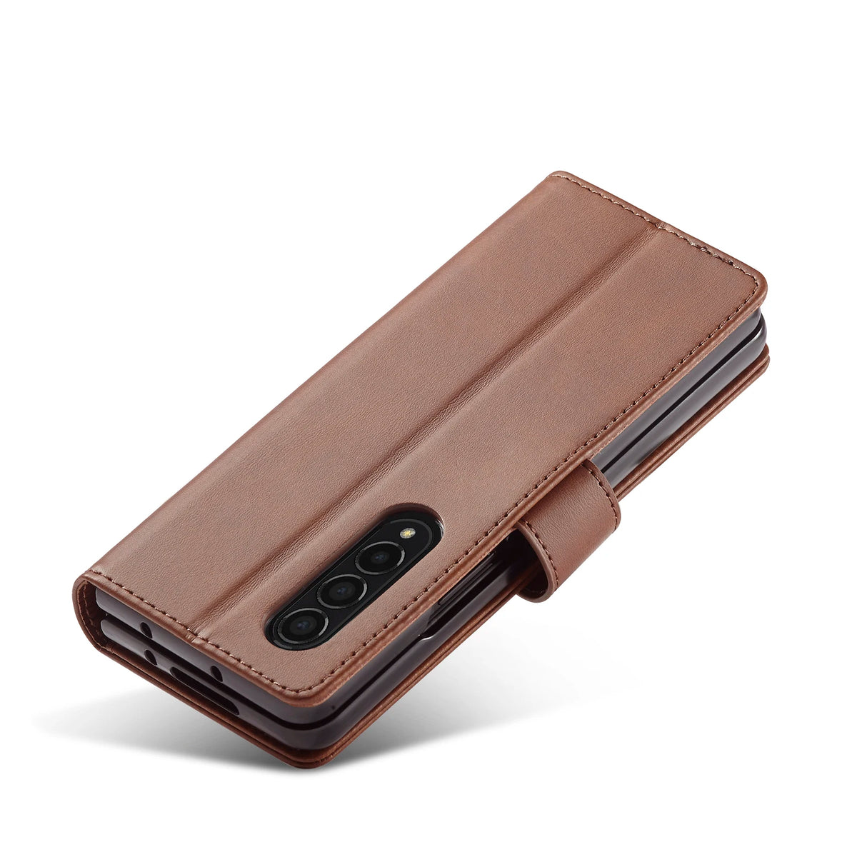 Flip Cards Solt Leather Case For Samsung Galaxy Z Fold 7 6 5 4 3 5G Card Pocket Folding Cover Wallet Book Bag Fold5 Purse Coque
