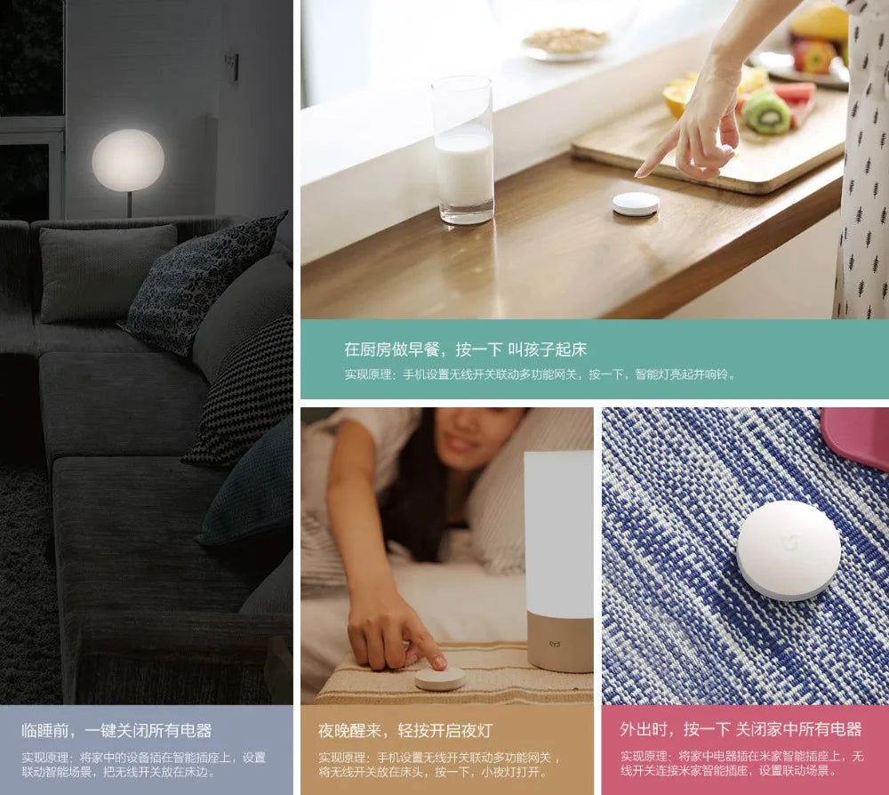 Chinese MIJIA Smart Door/ Window Sensor Human Body Sensor Wireless Switch Water Flood Leak Smoke Detector Work For Xiaomi APP