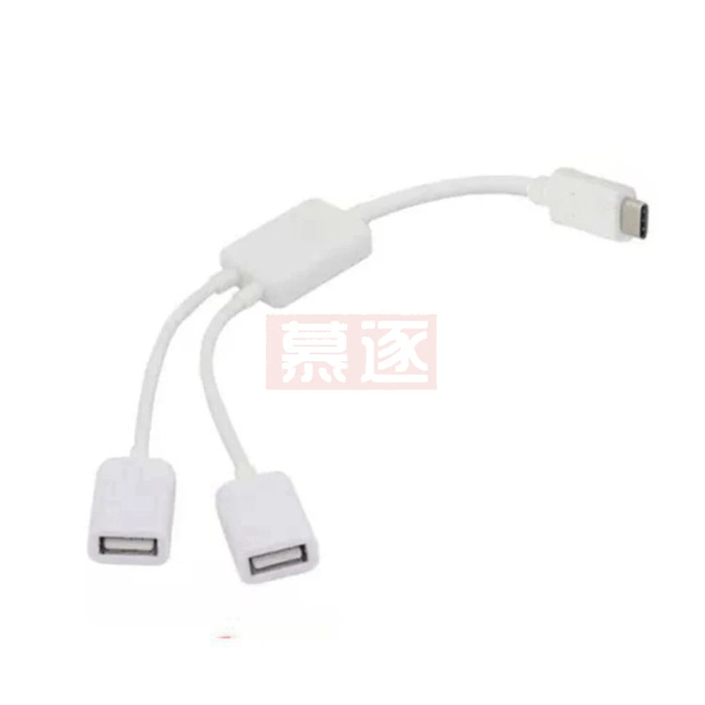 Hot! neue Design Hohe Qualität Portable USB 3.1 Typ C USB-C Dual 2 Port Hub Adapter Für PC Laptop Tablet BK