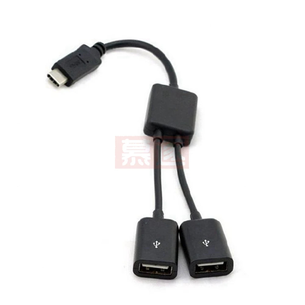 Hot! neue Design Hohe Qualität Portable USB 3.1 Typ C USB-C Dual 2 Port Hub Adapter Für PC Laptop Tablet BK