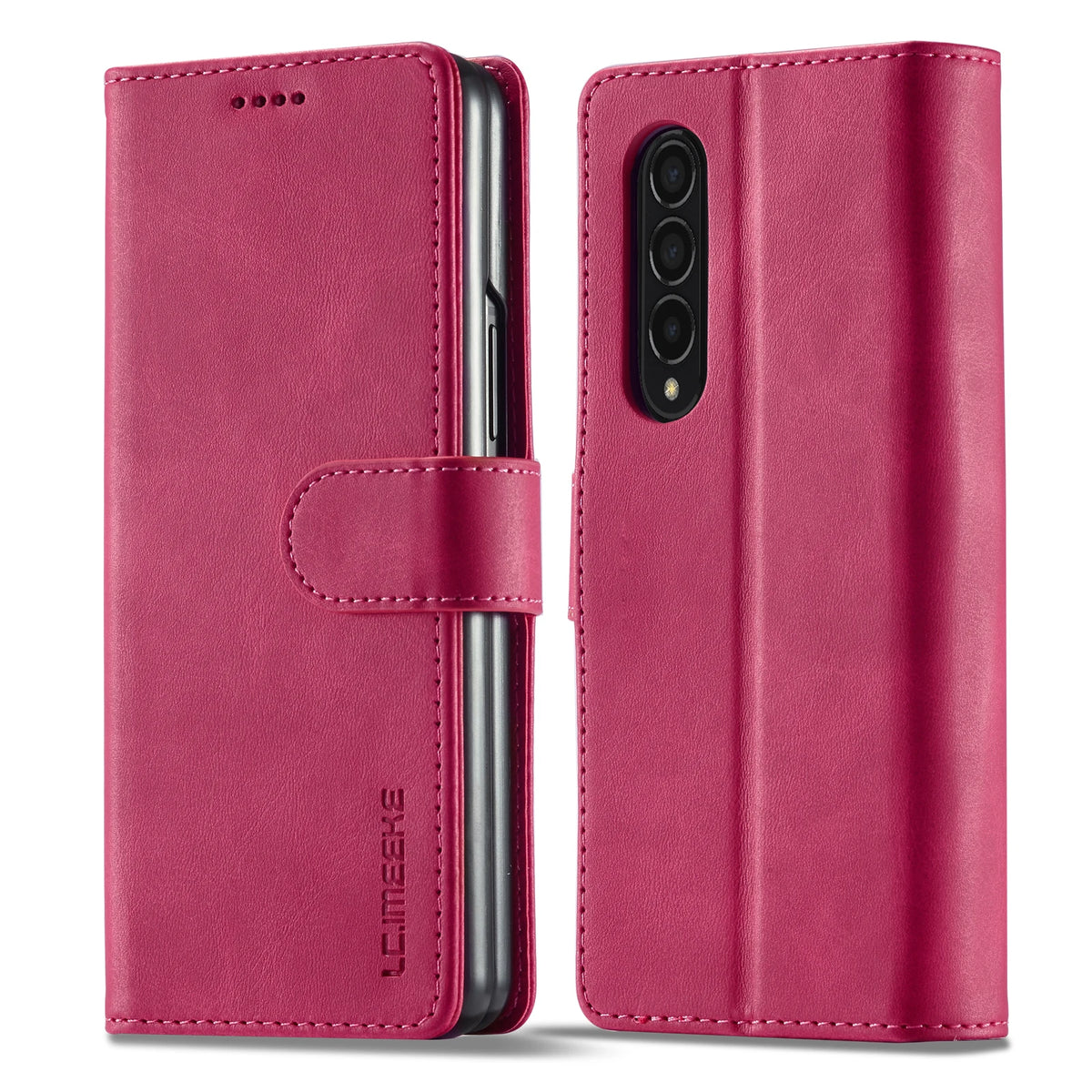 Flip Cards Solt Leather Case For Samsung Galaxy Z Fold 7 6 5 4 3 5G Card Pocket Folding Cover Wallet Book Bag Fold5 Purse Coque
