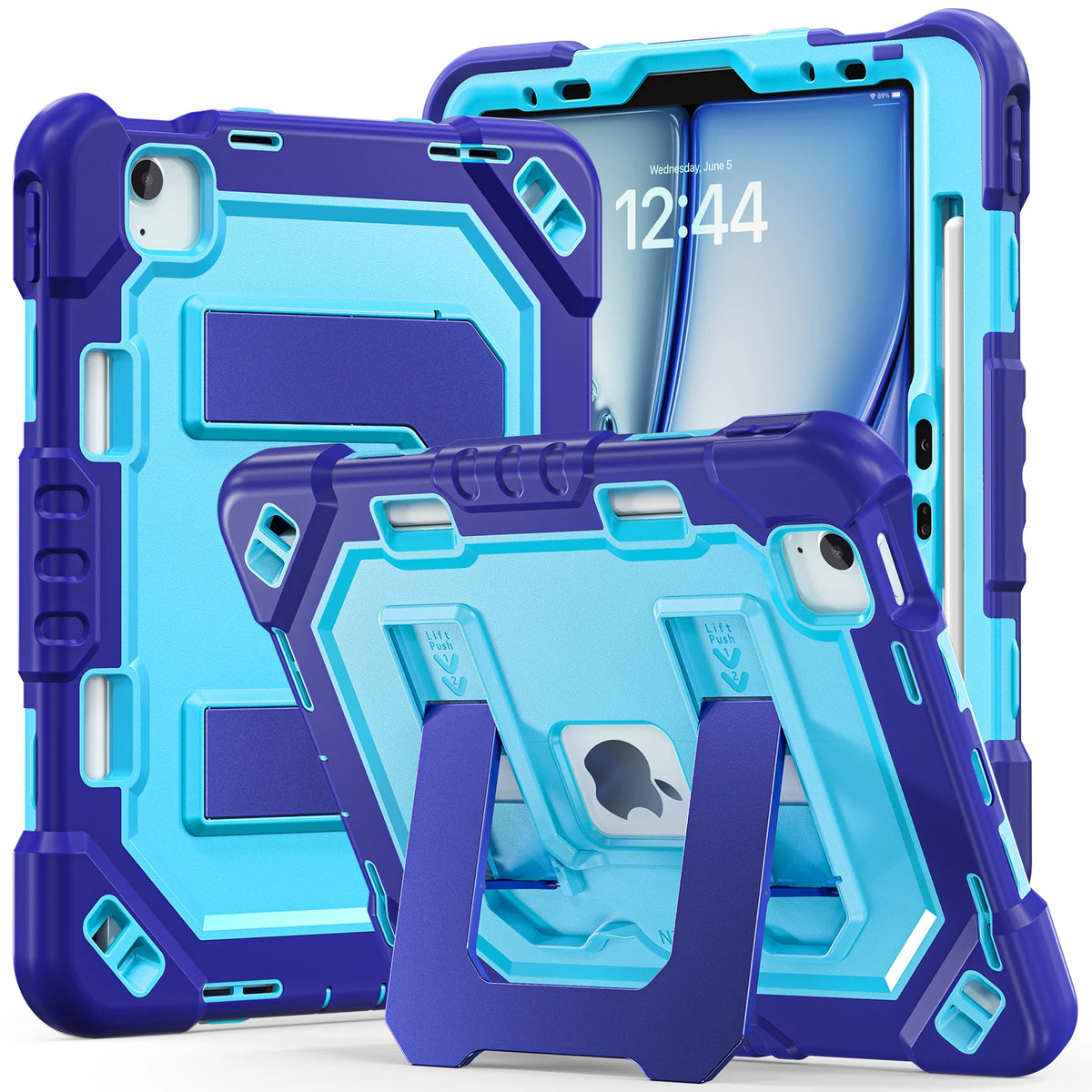 Heavy Duty Shock Resistance Case For iPad 11(A16) 10th Generation Air 11 M2 M3 M4 Pro 11 2025/2024 2018-2022 Air 5 4 10.9 "Cover