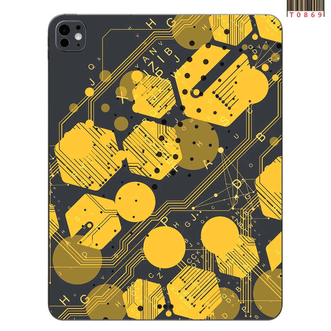 For iPad Pro 11 2025 AIR 13 11 2025 2024 Mini 7 6 Full Cover Colorful Back Film Covers Decal Skin Protector Sticker