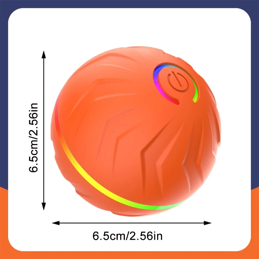 Interactive Smart Dogs Toys Balls - USB Automatic Moving Bouncing Ball for Puppy to Large Dog - Electronic Pets Ball Birthday Gi