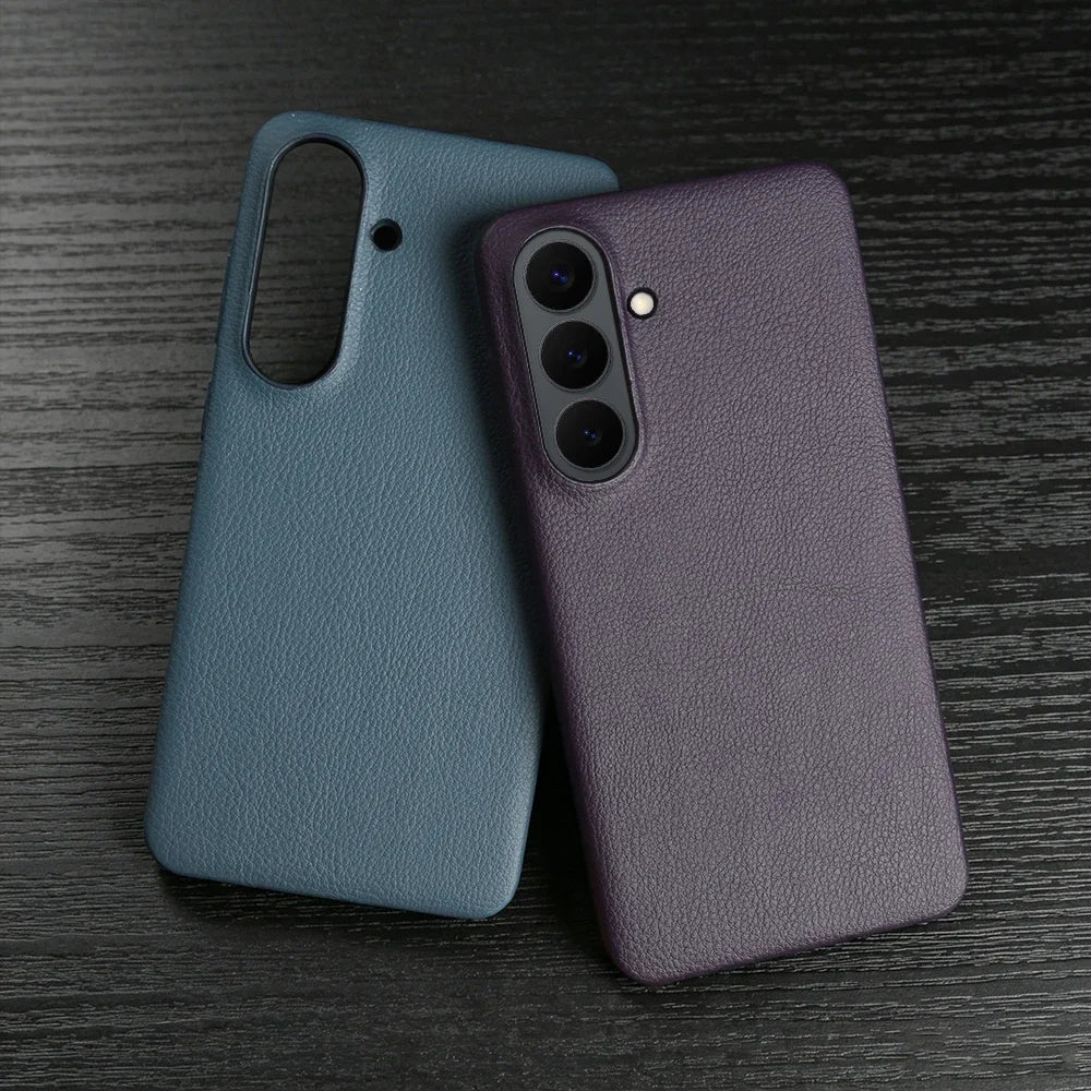 For Magsafe Case For Samsung Galaxy S26 Ultra S24 Plus S25 Edge S23 S21 S20 FE Note 20 S22 Ultra Phone Case Leather Back Cover