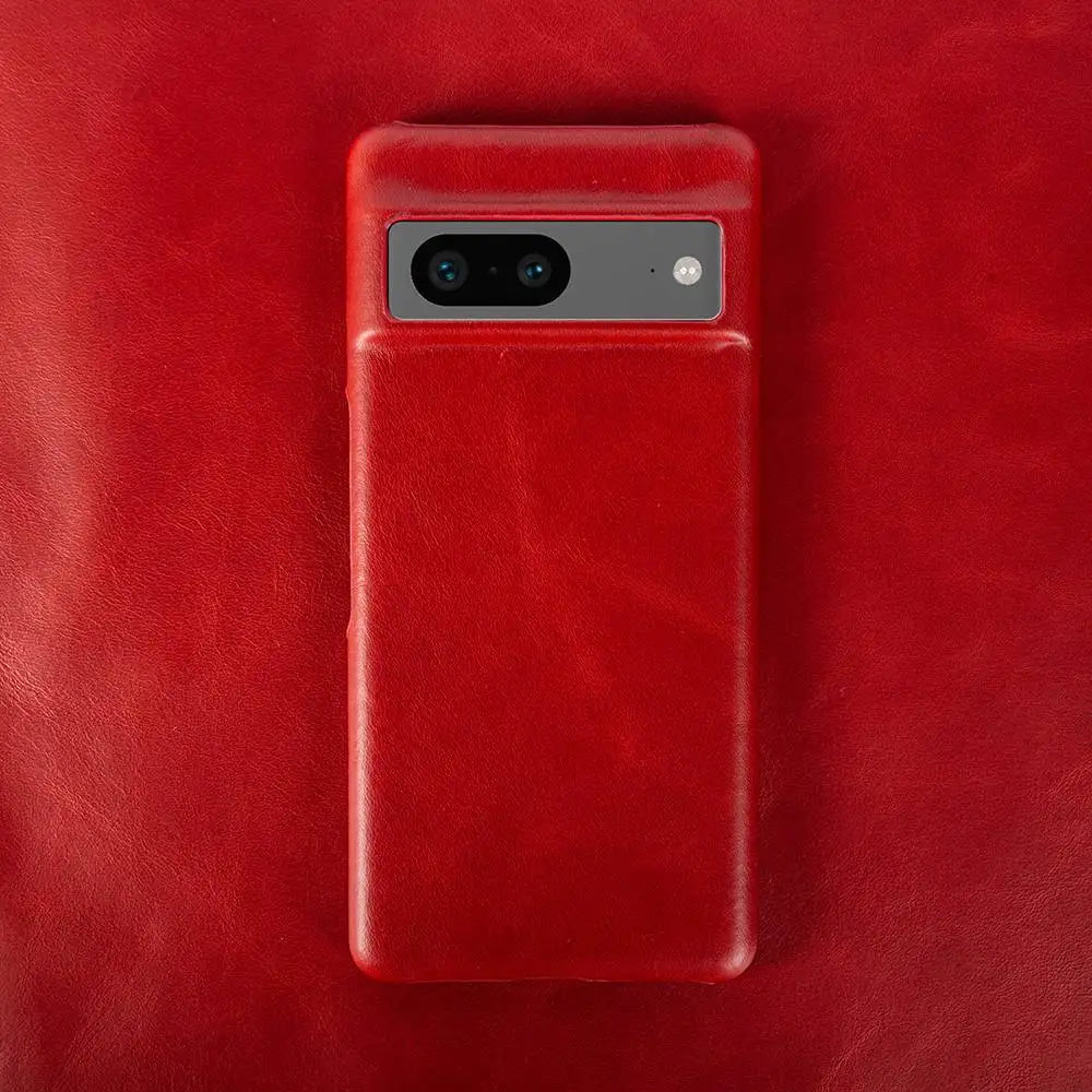 For Google Pixel 7 Case Luxury Oil Wax Genuine Leather Cover Pixel 6A 8Pro 7Pro 5A Capa Protective Etui Back Coque Carcasa Shell