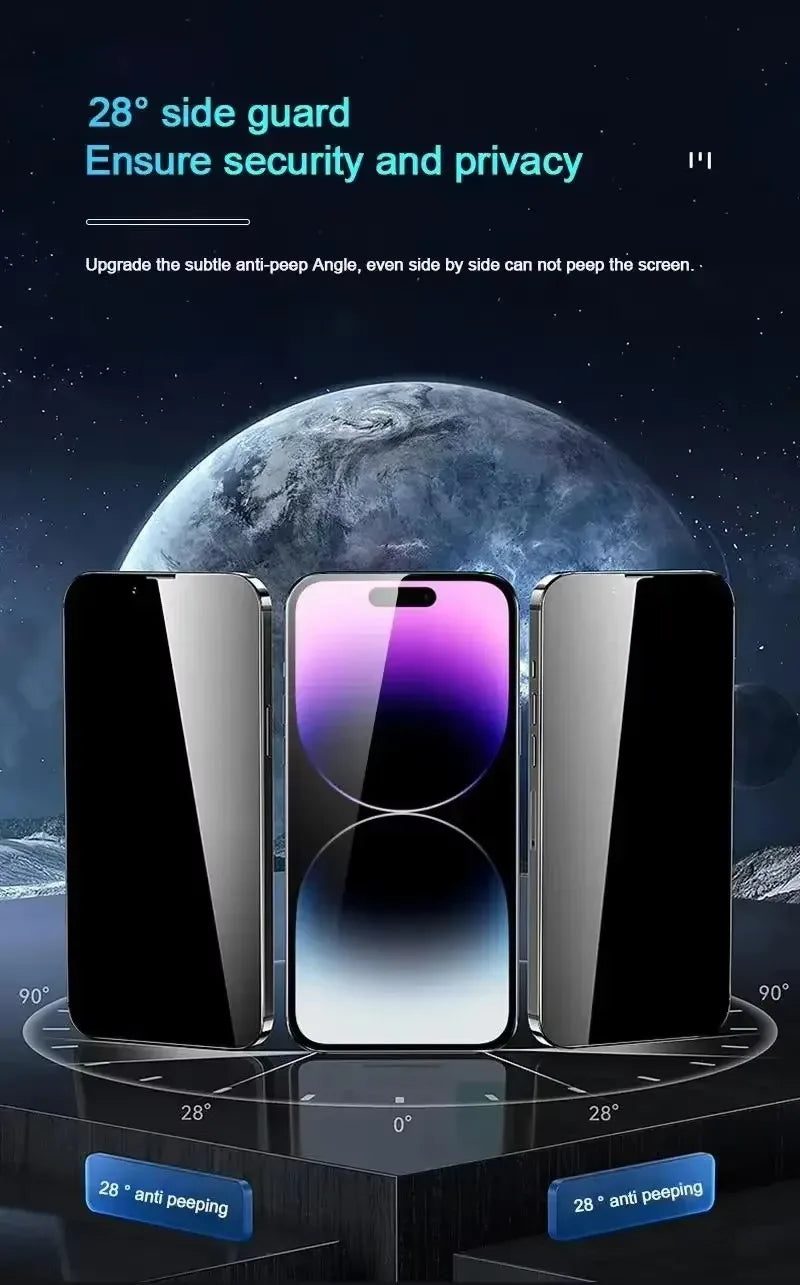 1-3 PCS Anti Scratch Privacy Temered Glass For iPhone 18 17 16 Pro Max 17 16 15 14 13 Pro 16 15 14 Puls 17e 16e Screen Protector