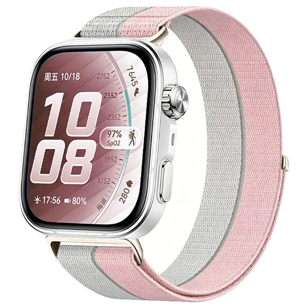 Official Nylon Braided Strap for Huawei Watch Fit 5/5 Pro Breathable Bracelet Watchband Huawei Watch Fit 4 Pro/4/3 Accessories