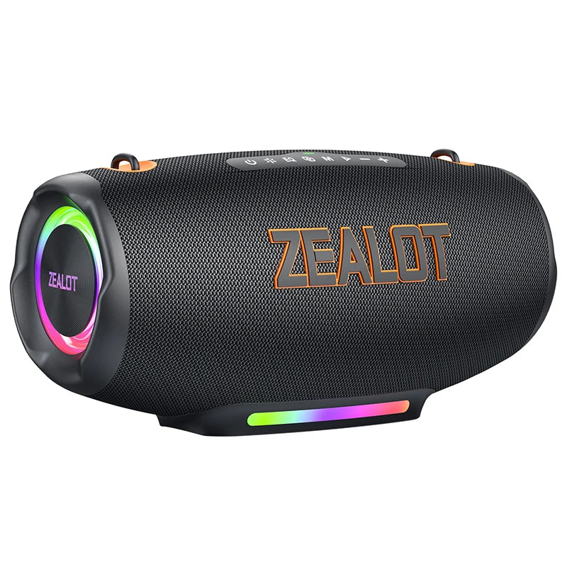 ZEALOT S127100W Powerful subwoofer Portable wireless speaker,24000mAh Battery,RGB Light,Great for Gift-Giving Birthday/Christmas