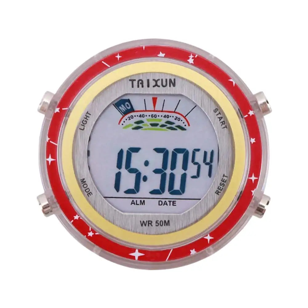 Motorcycle Digital Clock Waterproof Motorbike Stick-on Dashboard Car Clock Car Stick-On Mini Watch For Dashboard Boat Bike