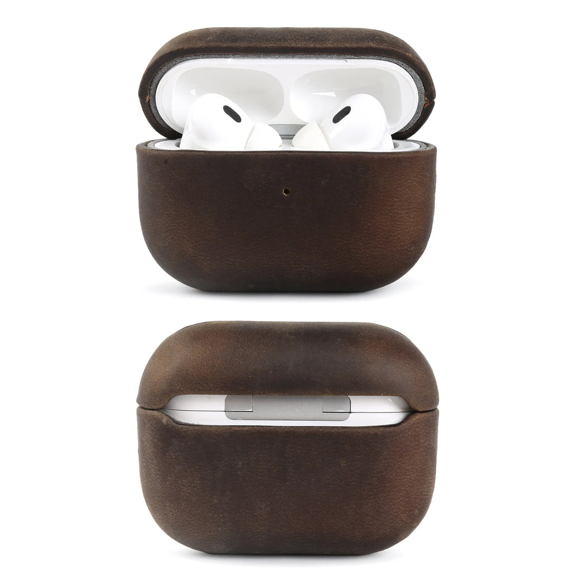 Vintage Crazy Horse Leather Case For Airpods Pro 2 Cases Airpods5 4 3 Wireless Bluetooth Headphone Earphone Box Protective Cover