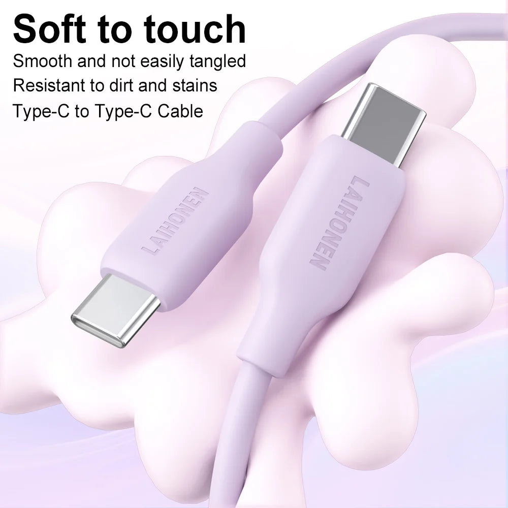 LAIHONEN USB C to Lightning Fast Charging Cable, Flexible Silicone Durable, For iPhone 13 12 11 Pro Max X XS XR iPad