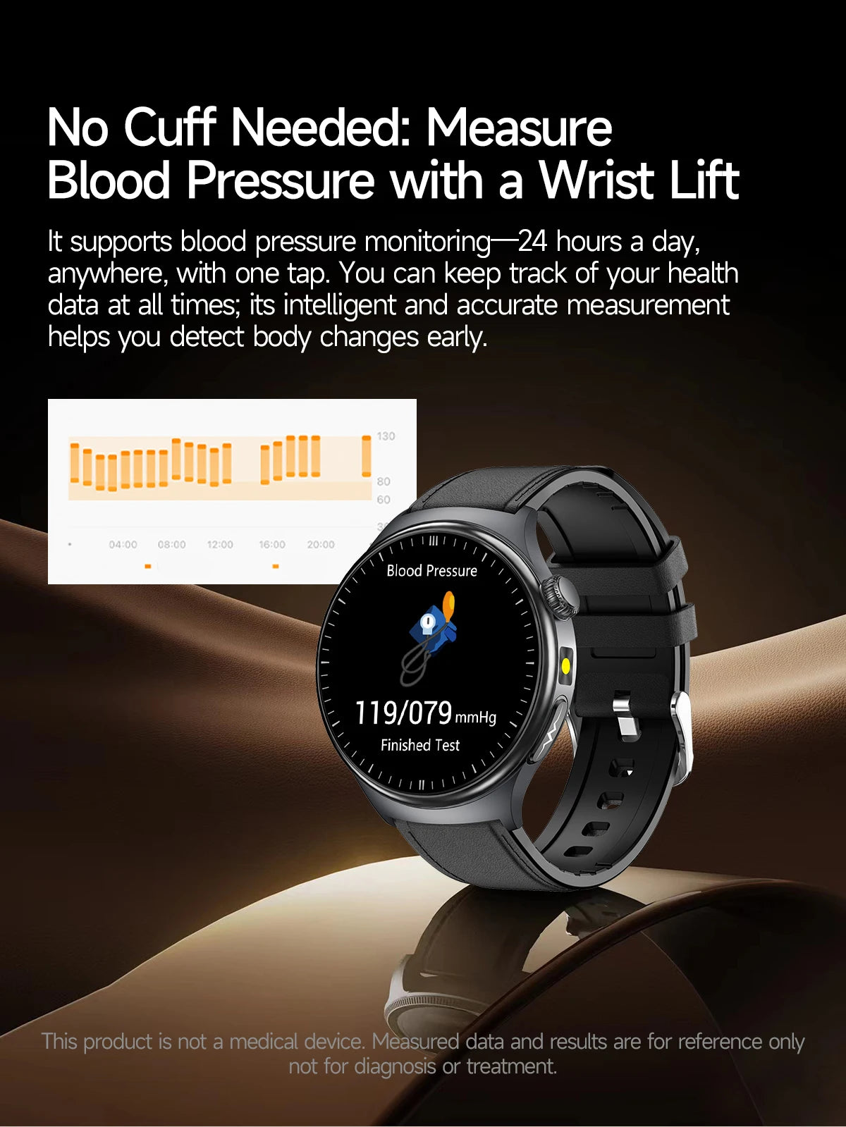 2026 New AI-Diagnosis Care Smartwatch ECG+PPG Accurate Uric Acid Blood Pressure Body Fat Five Organ Fitness Waterproof Smartwatc