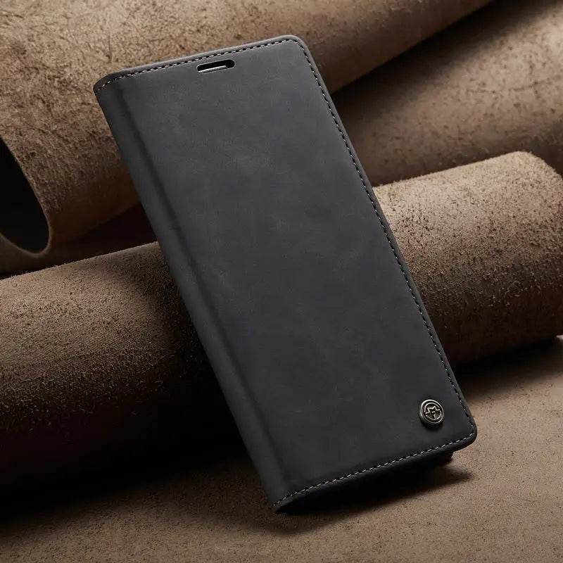 Leather Case For iPhone 17 16 15 14 13 12 11 18 Pro Max Air 16E X XR XS Max SE 2020 6 6s 7 8 Plus Luxury Magnetic Phone Cover