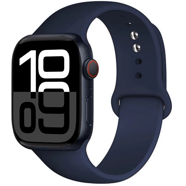 Silicone Band For Apple Watch straps 45mm 44mm 40mm 41mm 42mm-46mm sport bracelet iwatch series 8 7 6 5 SE 9 10 11 Ultra 2 49mm