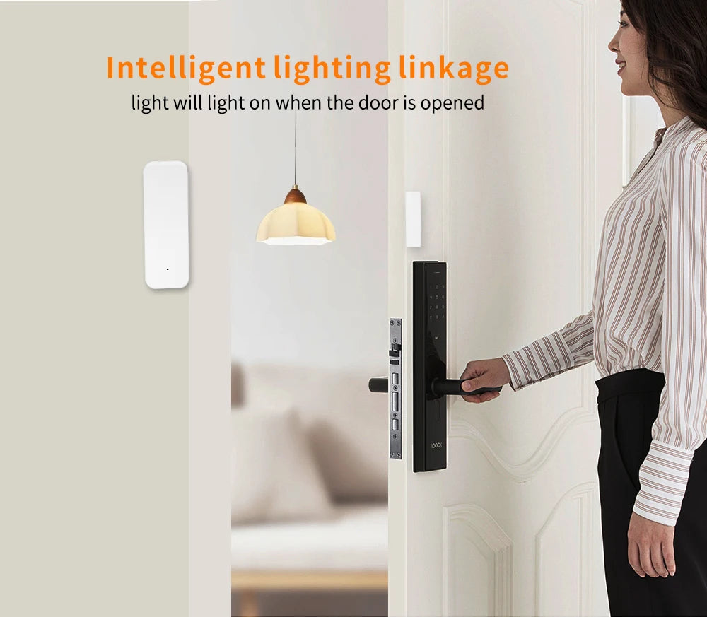 Tuya Zigbee Door Sensor Contact Sensor Open Closed Detector Smart Home Alarm Security Protection Work with Smart Life