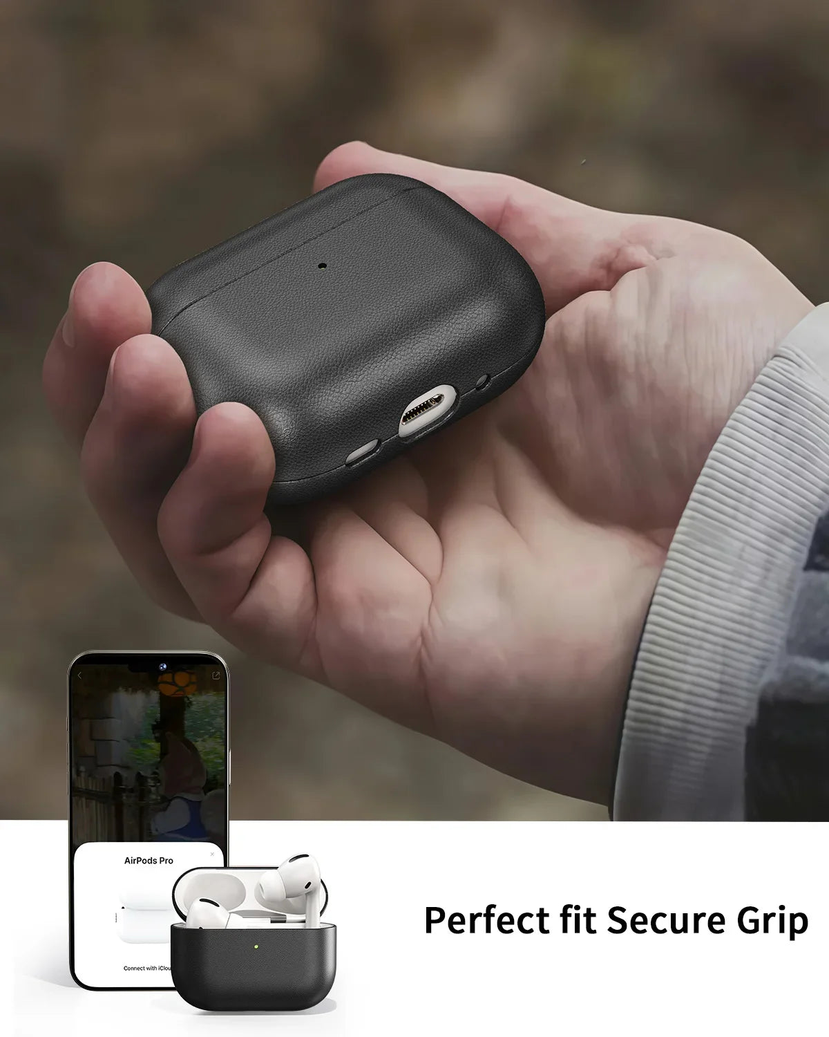 Eary Genuine Leather Protection Case for AirPods Pro 3 Durable Earphone Case for AirPods 3 Pro Shockproof Protective Full Cover