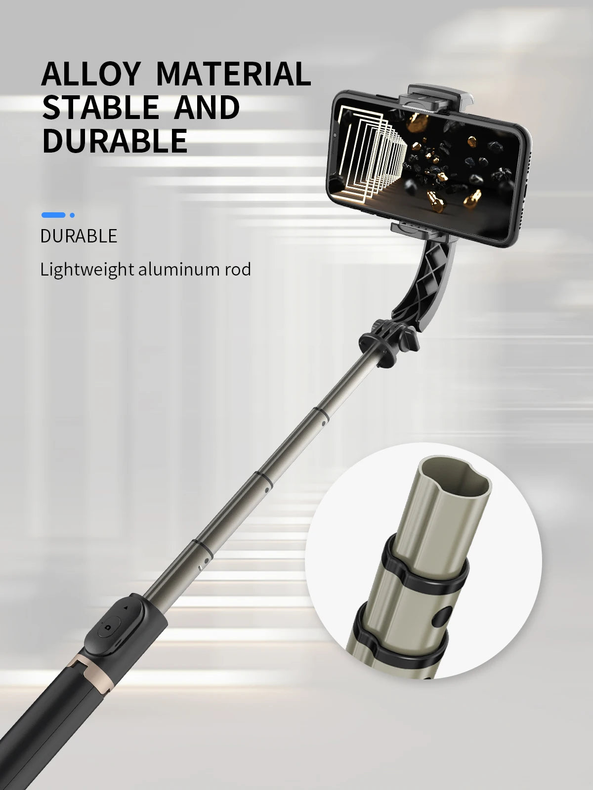 COOL DIER 2026 NEW Phone Gimbal Stabilizer Wireless Bluetooth Selfie Stick Tripod Stabilizer Holder Bracket for Smartphone Live