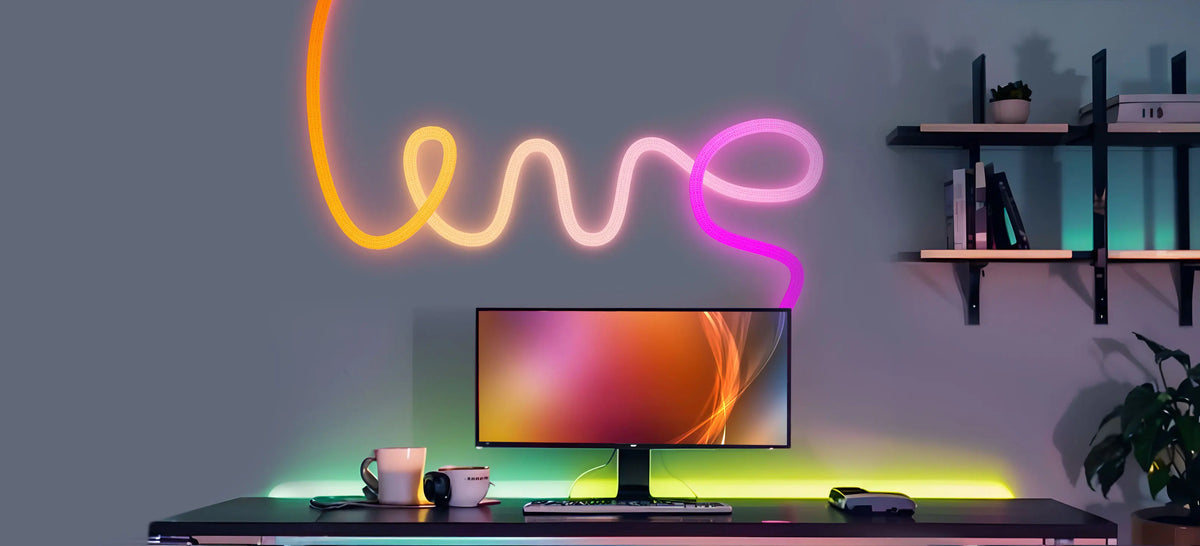 WS2812B WS2811 DC5V Round Reticulate Pattern Neon LED Strip 50Leds/m 360 Degree Smart RGBIC Flexible Silicone Light Tape IP67
