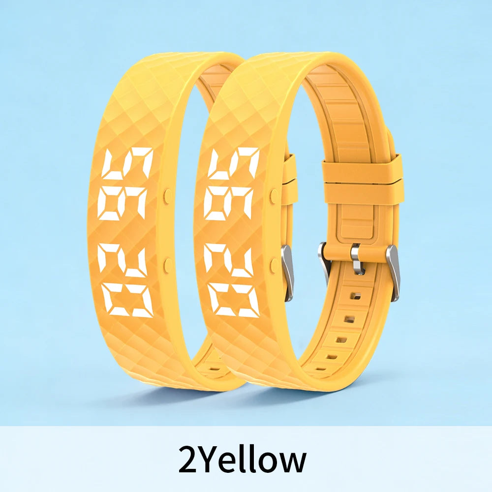Smart Bracelet LED Digital Waterproof Smart Clock Smartband With running pedometer Monitor Smart Band Vibration Alarm Reminder