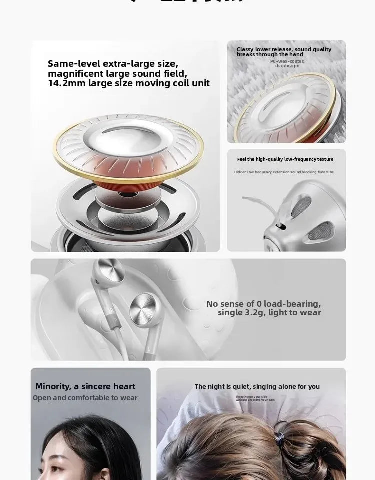 FiiO FF1 Wired in Ear Headphones Ergonomics Lightweight Portable Earbuds Beryllium Plated Diaphragm Detachable Cable Headphones