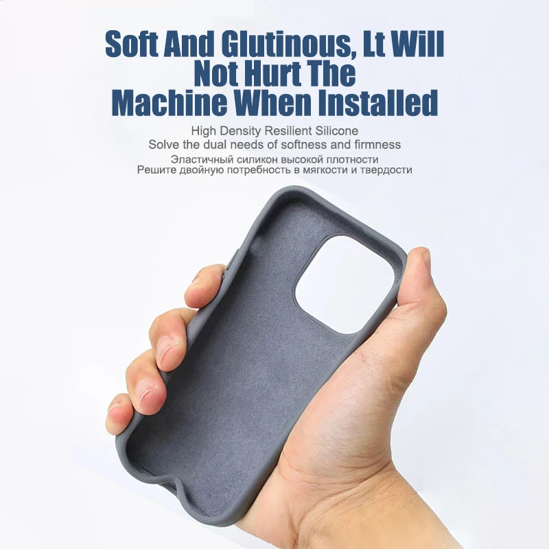 2024 NEW Liquid Silicone Case For iPhone 14 12 11 13 15 Pro Max Mini Luxury Shockproof Cover X XR XS 6 7 8 14 Plus SE Accessory