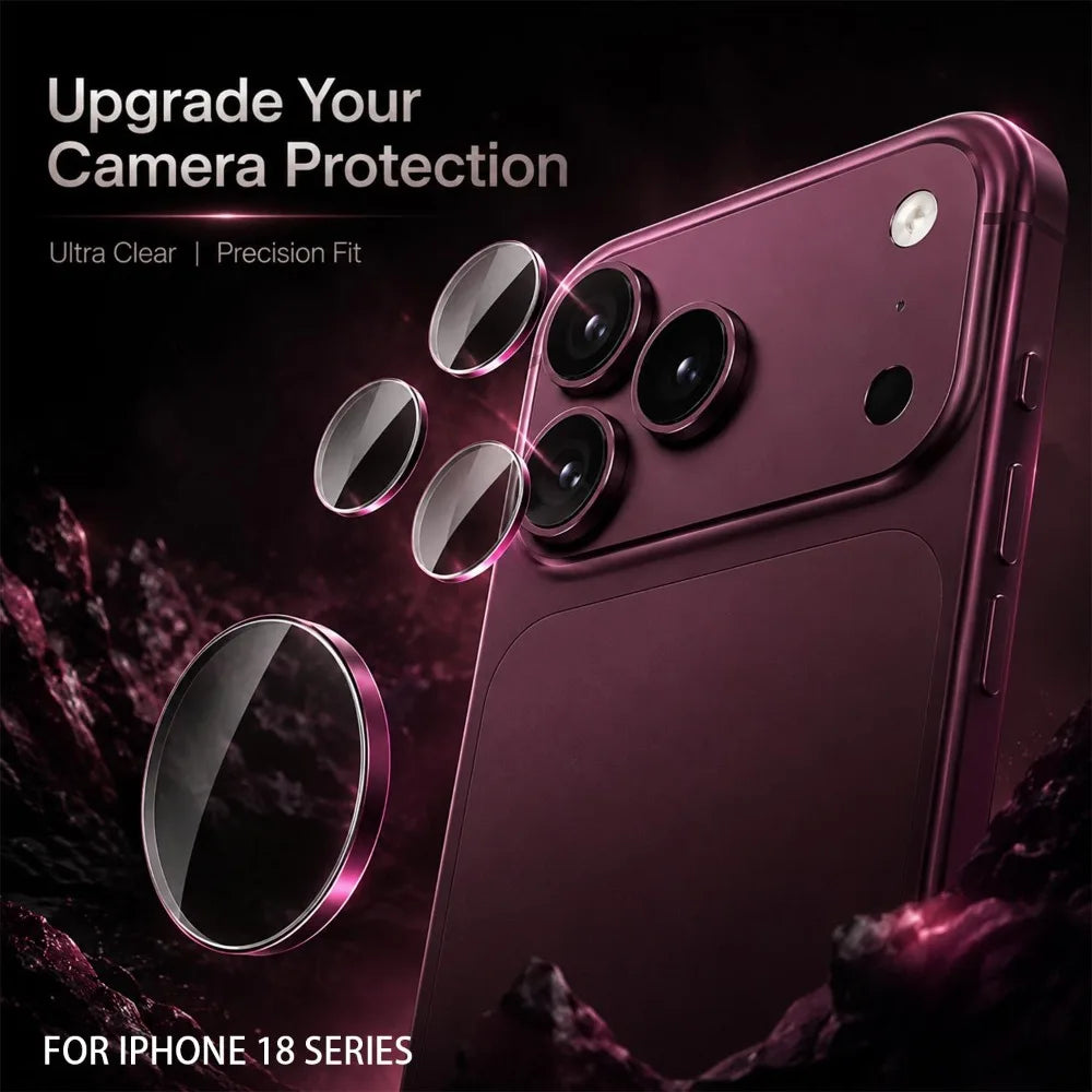 1-5sets Tempered Glass for IPhone 18 Ultra Fold 18 Pro Max HD Clear Camera Lens Protector Anti-scratch Protective Back Lens Film