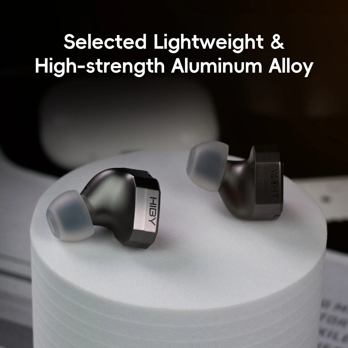 HiBy Yacht10 Dynamic Mg & Al Alloy Dome Polymer Diaphragm Dual Magnetic Core 1.2T Magnetic Force Coaxial Cable IEM Earphones