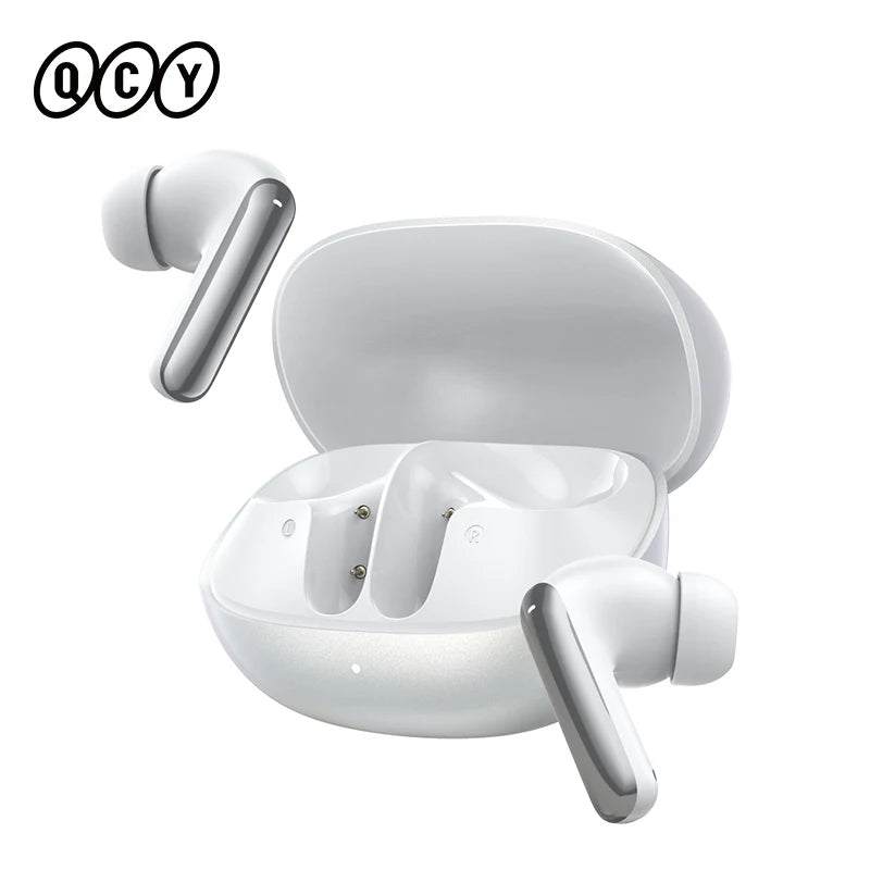 QCY MeloBuds N20 Adaptive Hybrid Noise Cancelling Earbud Wireless Bluetooth 6.0 Headphone 6 Mics Clear Call HT20 Earphone 40Hrs