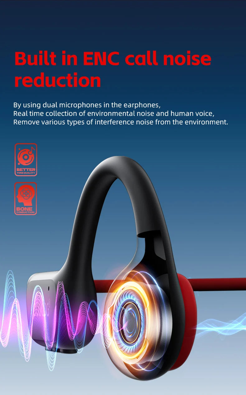 POLVCDG Bone Conduction Headset X7 IPX8 32GB Memory 5.3 Bluetooth Wireless Headset with Microphone Waterproof Swimming 2023new