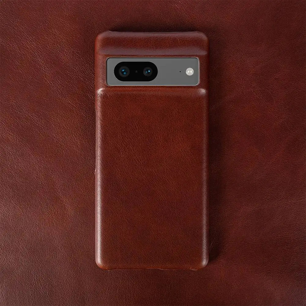 For Google Pixel 7 Case Luxury Oil Wax Genuine Leather Cover Pixel 6A 8Pro 7Pro 5A Capa Protective Etui Back Coque Carcasa Shell