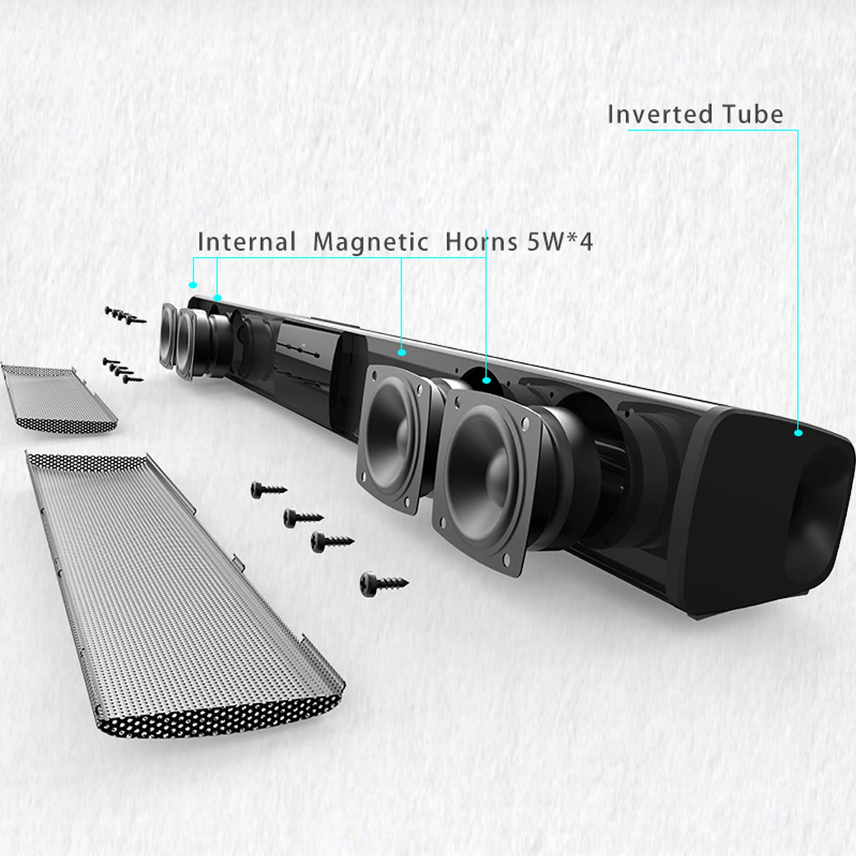 Soundbar For TV Subwoofer Bluetooth Speaker Sound Bar Box Music Wireless Radio FM Caixa De Som Big Bocina Bass Blootooth Coluna
