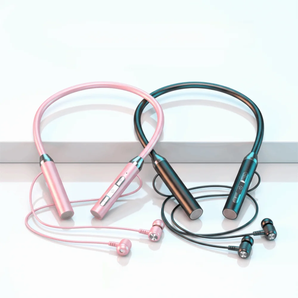 Bluetooth 5.0 Wireless Bluetooth Headphones With Mic Magnetic Design Neckband Earphone Wireless 9D Stereo Bluetooth Earphone