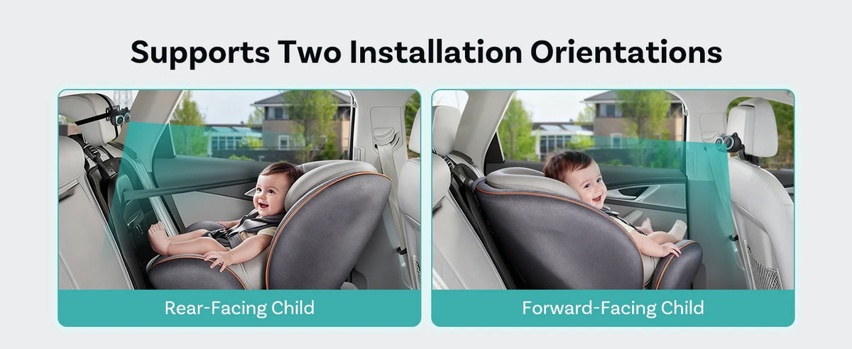 OTTOCAST Cabin Care Baby Car Camera Wireless Carplay Adapter 1080P 150° Wide Angle Night Vision Back‑Seat Monitor Easy Install