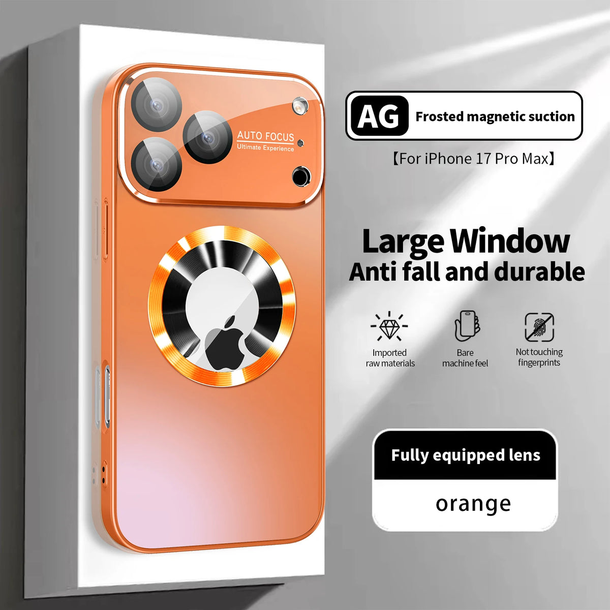 Luxury Glass Camera Lens For Magsafe Magnetic Wireless Charge Case For iPhone 18 16 17 11 12 13 14 15 Pro Max Shockproof Cover