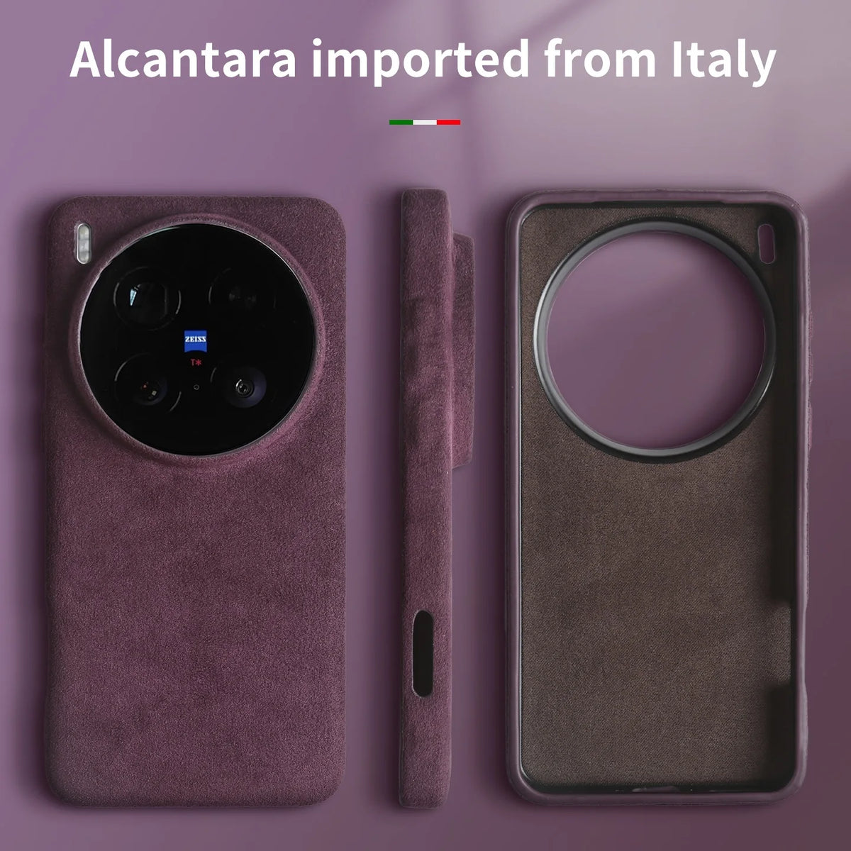 Full Coverage Magnetic for ALCANTARA Case for Vivo X300Pro X200Ultra X90Pro X80 for Magsafe Artificial Leather Suede Phone Cover
